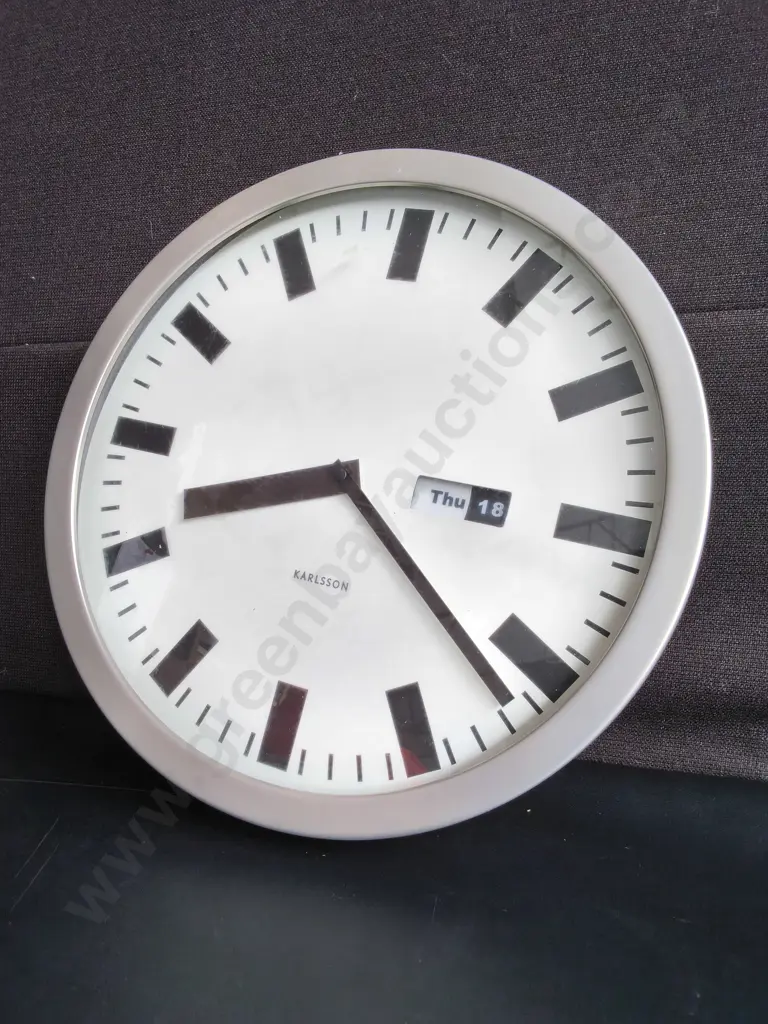 ROUND KARLSSON WALL CLOCK, DIA 39 CM, BOXED Image 1++