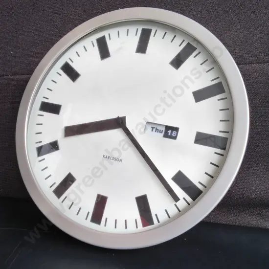 ROUND KARLSSON WALL CLOCK, DIA 39 CM, BOXED