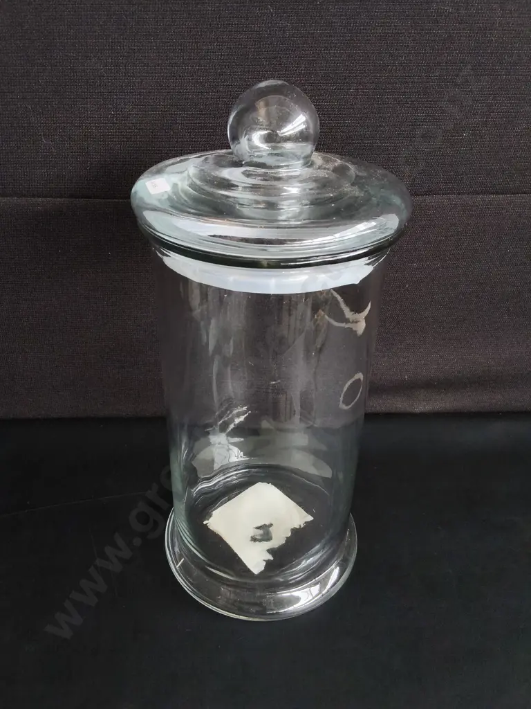GLASS STORAGE JAR, H 43 CM Image 1++