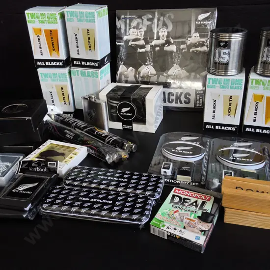 MIX OF BRAND NEW NZ AND ALL BLACKS ITEMS