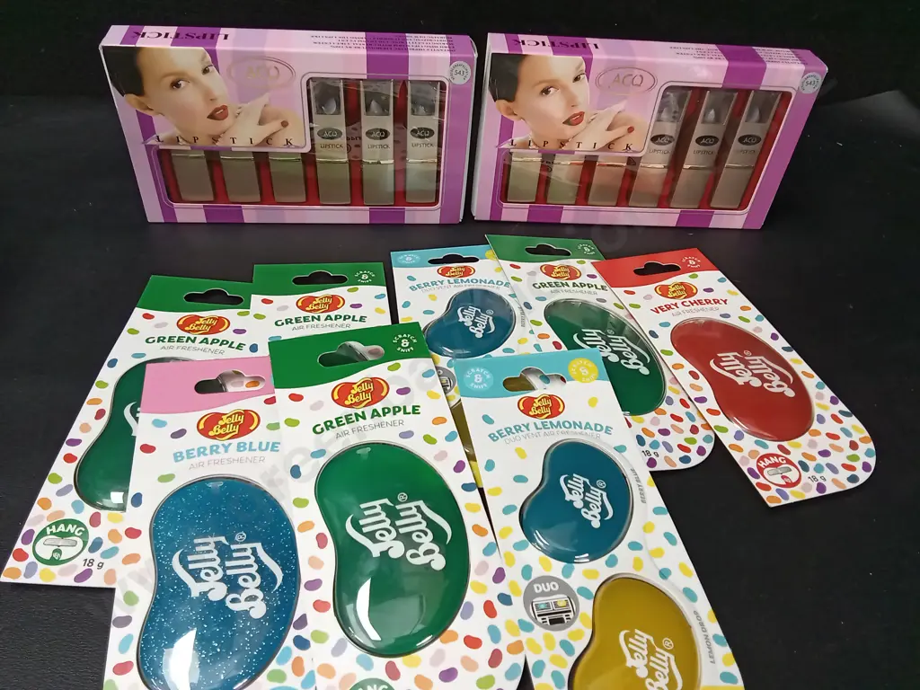 BRAND NEW LIPSTICK AND JELLY BELLY AIR FRESHNERS Image 1++