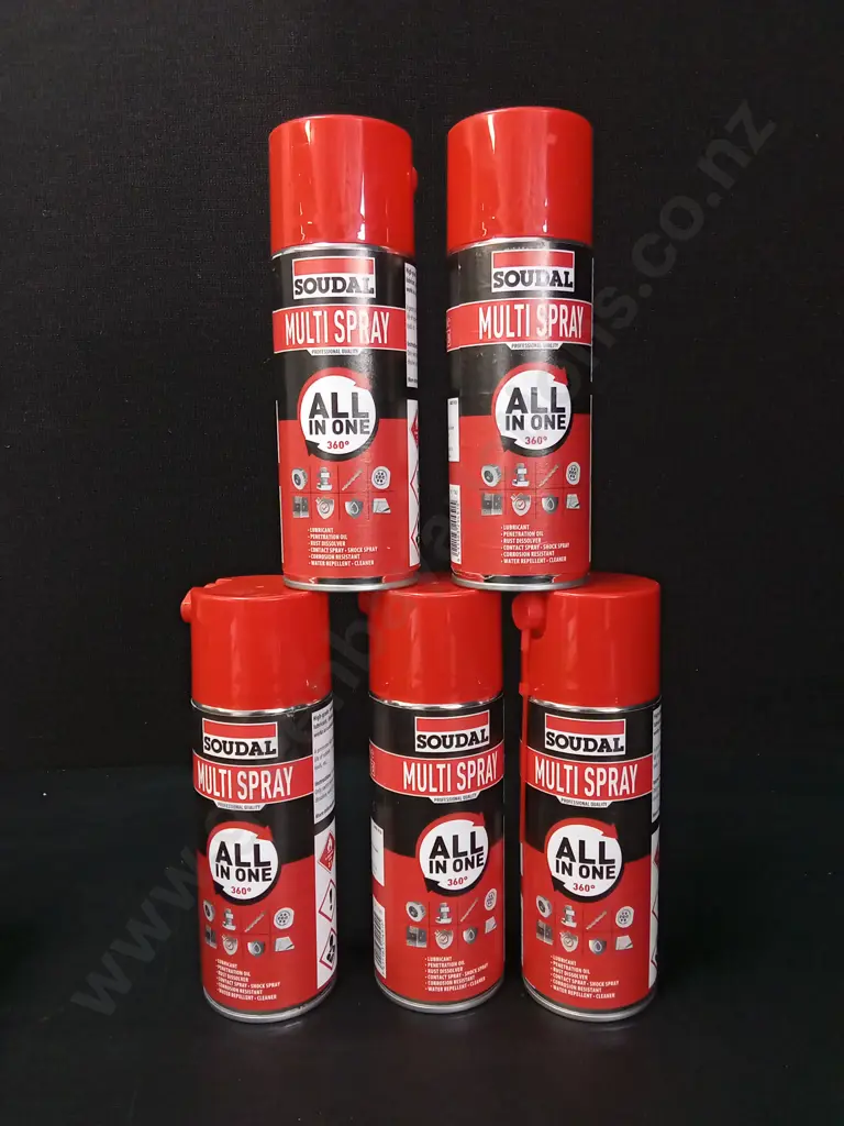 5 SOUDAL MULTI SPRAY CANS Image 1++