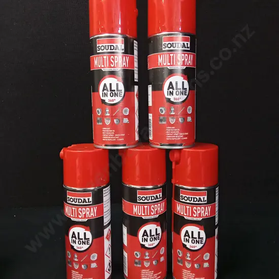 5 SOUDAL MULTI SPRAY CANS
