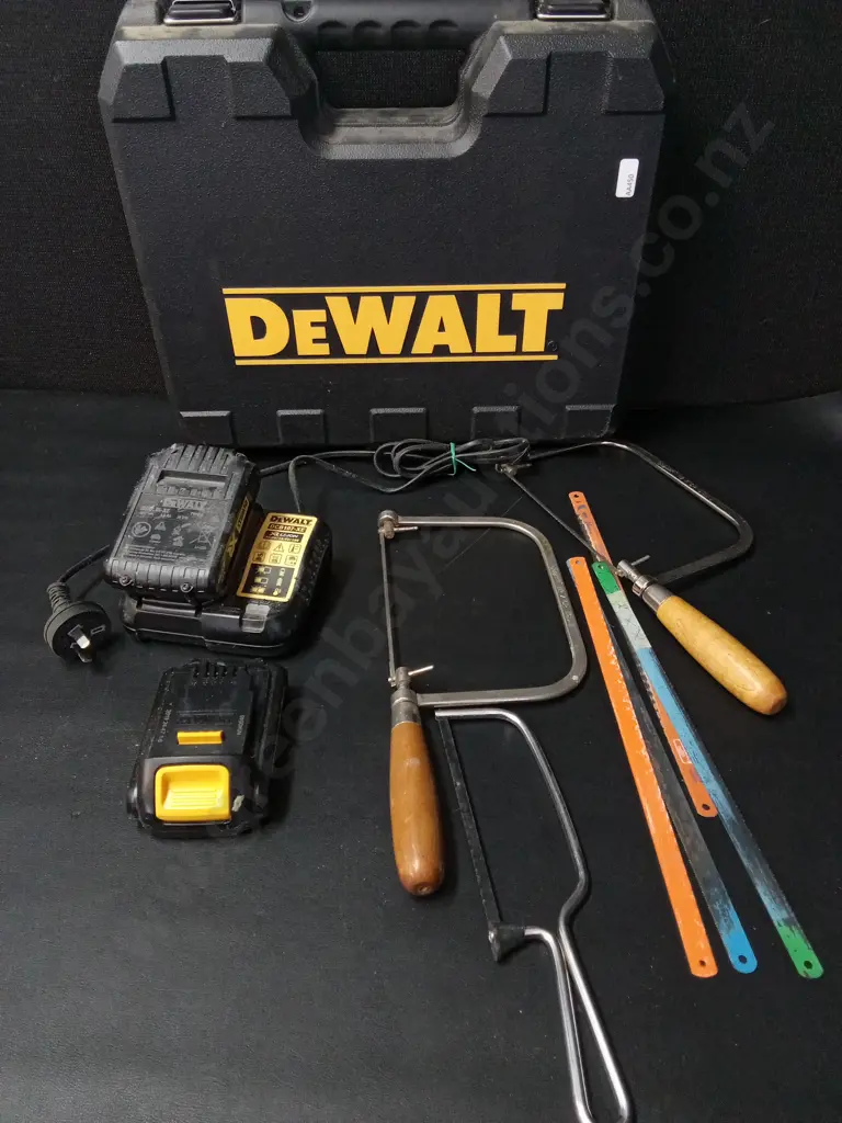 ASSORTED TOOLS AND AN EMPTY DEWALT CASE Image 1++
