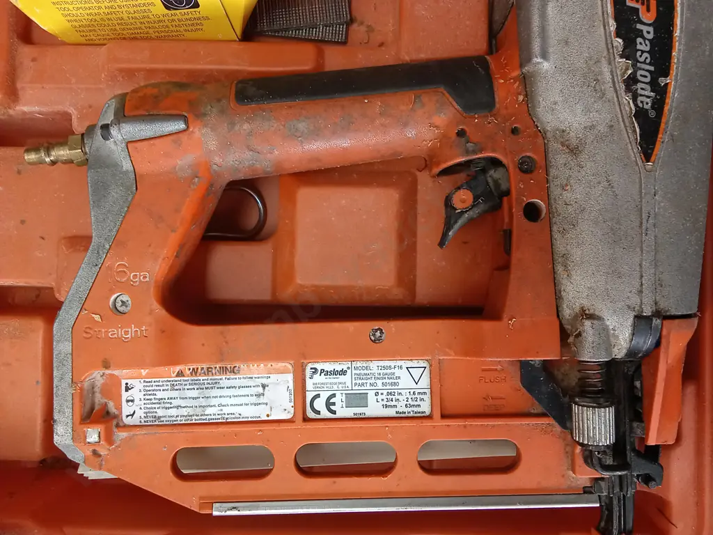 THREE POWER TOOLS IN CASES (TESTED WORKING EXCEPT NAIL GUN) Image 1++