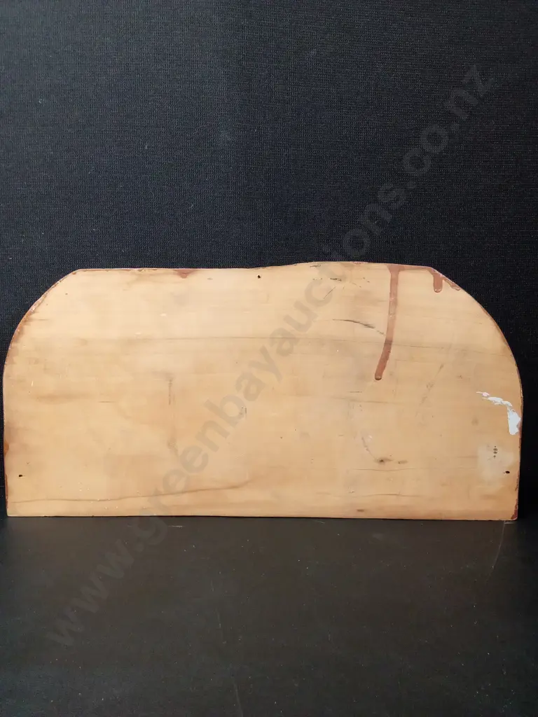 VINTAGE CARVED WOODEN PANEL"HAERE MAI" L51CM H27CM Image 1++