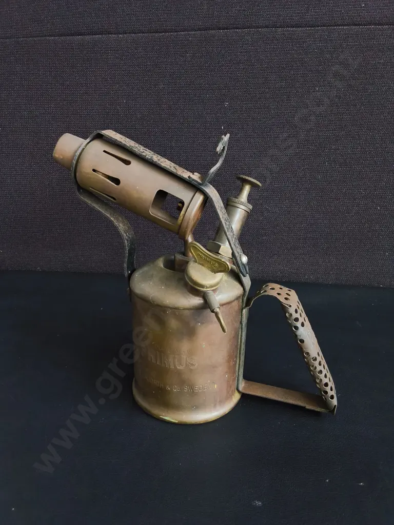 VINTAGE PRIMUS BRASS PARAFFIN/KEROSENE BLOWTORCH Image 1++