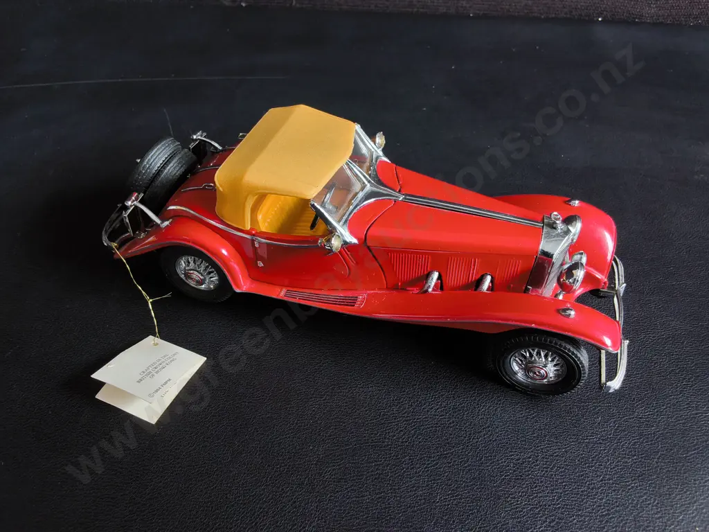 1983 FRANKLIN MINT 1:24 SCALE DIECAST 1935 MERCEDES-BENZ 500K SPECIAL ROADSTER Image 1++