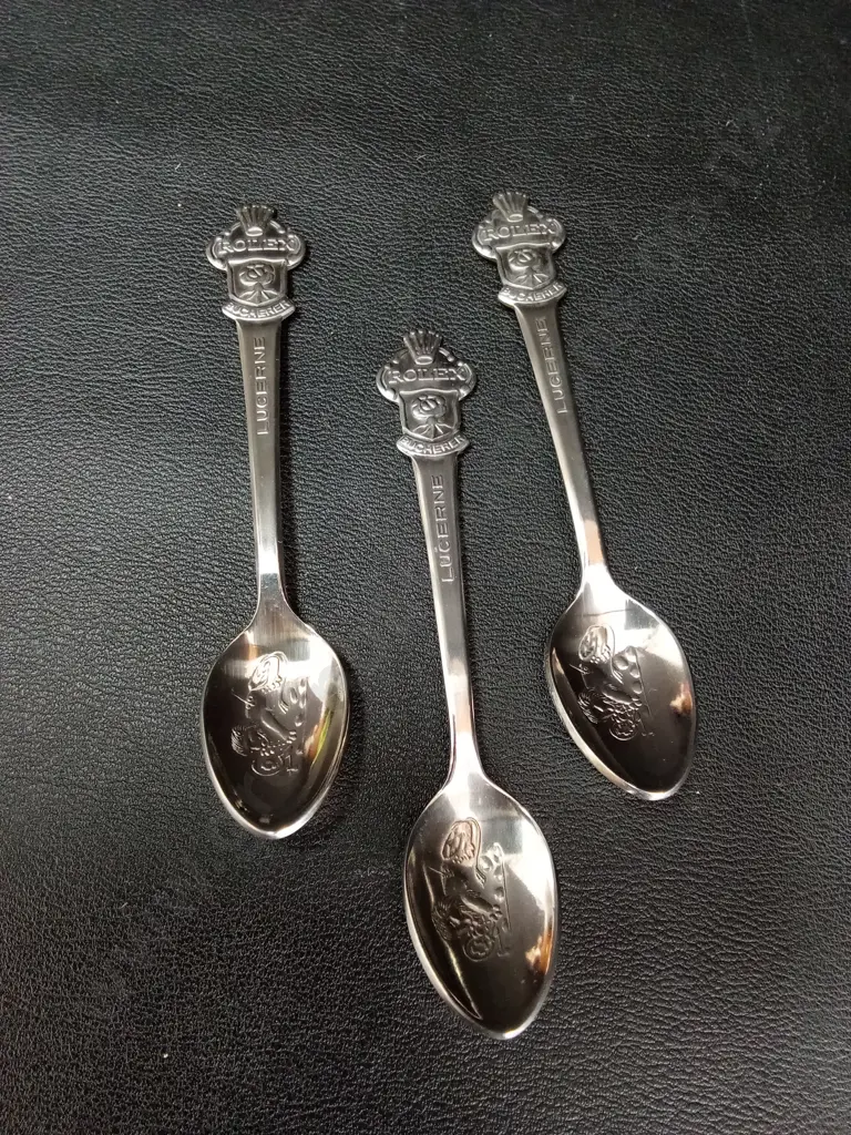 3 ROLEX LUCERNE SPOONS L11CM Image 1++