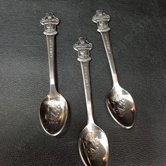 3 ROLEX LUCERNE SPOONS L11CM