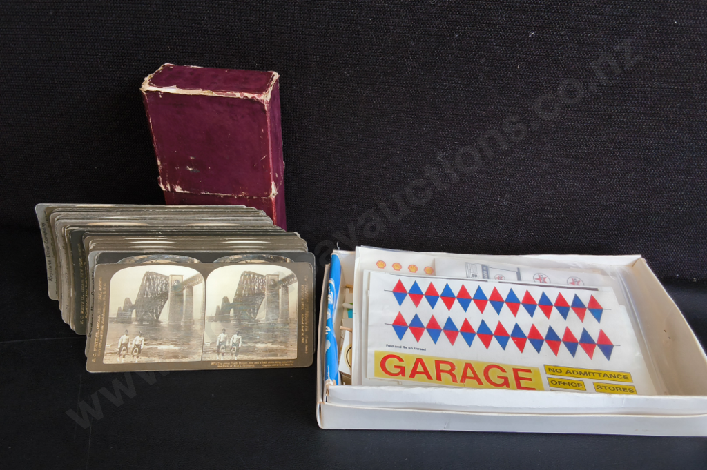 VINTAGE STEREOSCOPE AND STEREOSCOPE VIEWING CARDS Image 1++