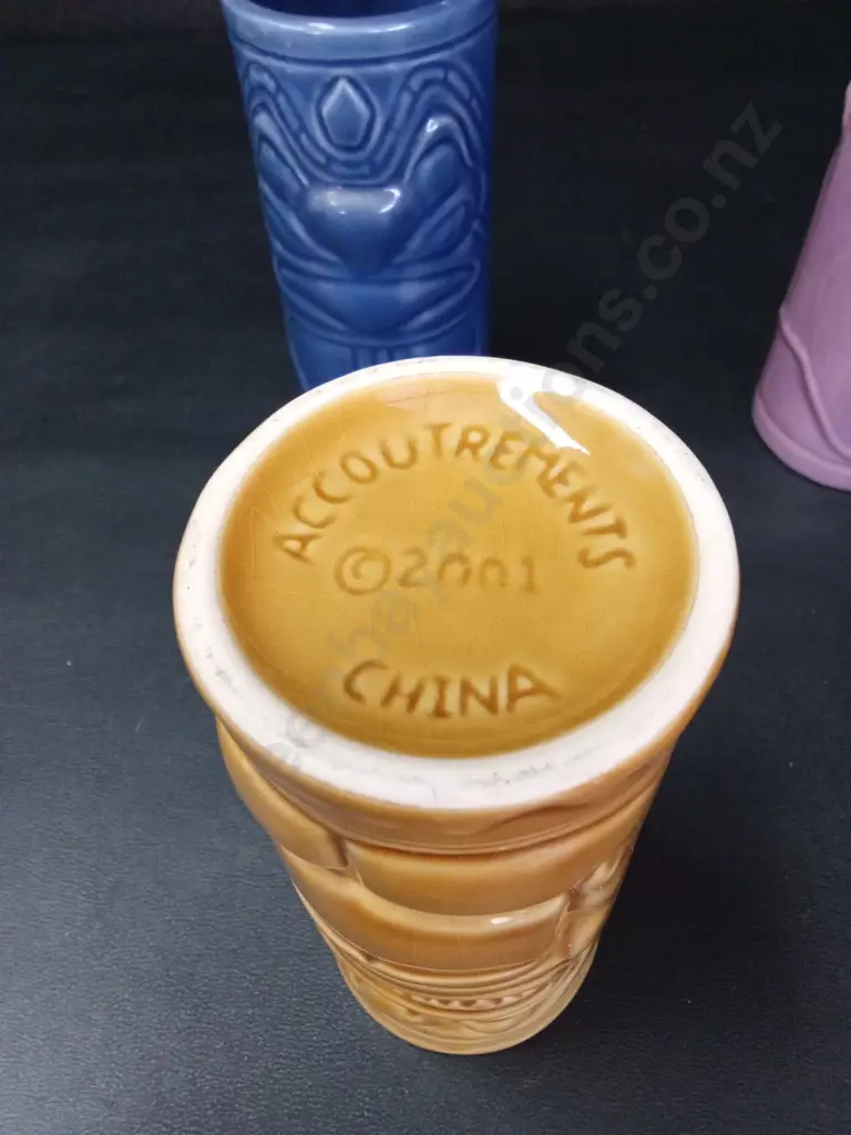 3 TIKI TUMBLERS H14CM Image 1++