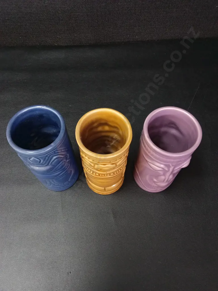 3 TIKI TUMBLERS H14CM Image 1++