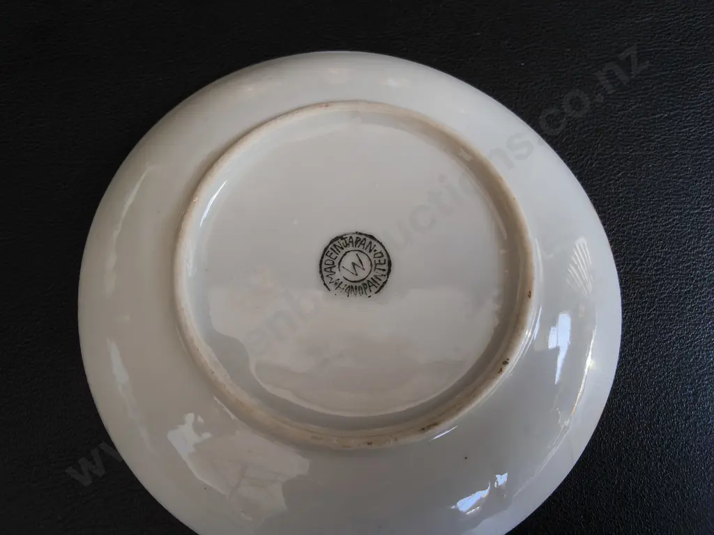 VINTAGE JAPANESE LUSTERWARE TEA SET, 11 PIECES, TALLEST 8 CM, CHIP PICTURED Image 1++