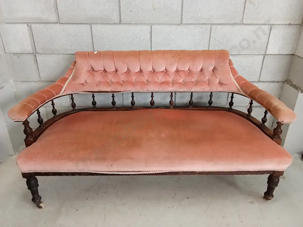 LATE VICTORIAN STYLE SOFA, H 75CM X W 135CM X D 55CM Image 1++