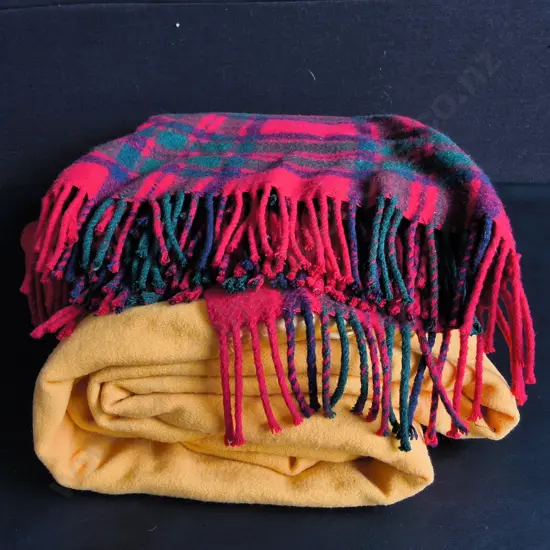 PAIR OF WOOLEN BLANKETS