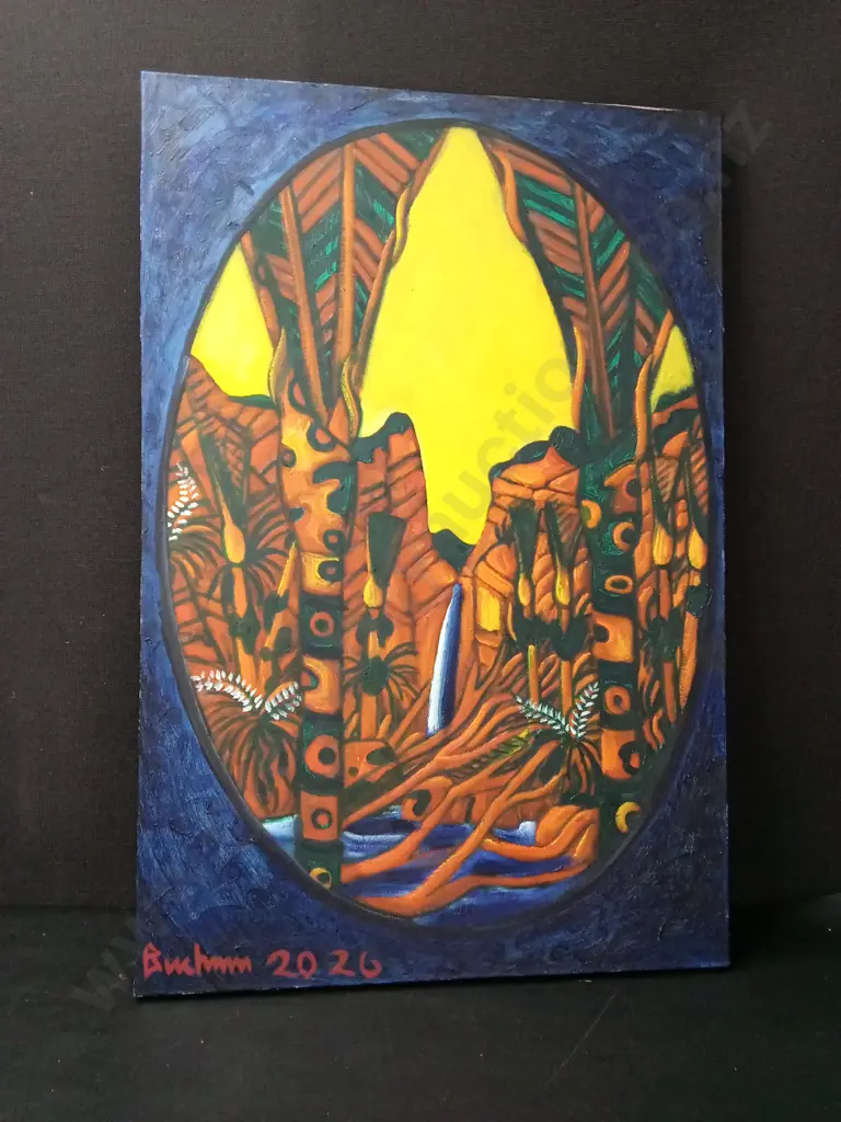 ORIGINAL 2026 PAINTING BY DEAN BUCHANAN H76CM L51CM Image 1++