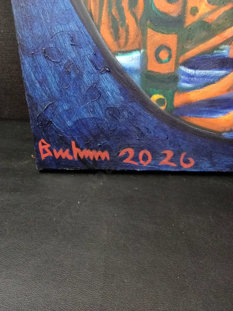 ORIGINAL 2026 PAINTING BY DEAN BUCHANAN H76CM L51CM Image 1++