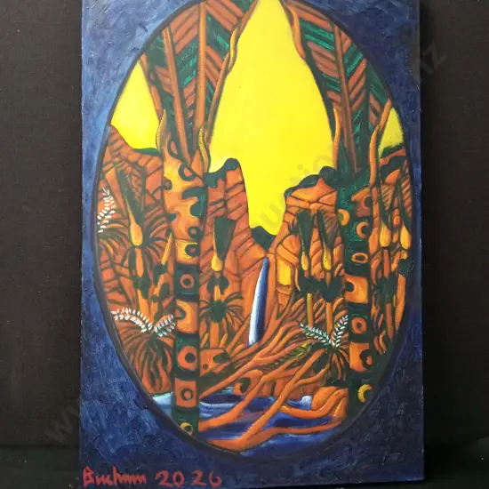 ORIGINAL 2026 PAINTING BY DEAN BUCHANAN H76CM L51CM
