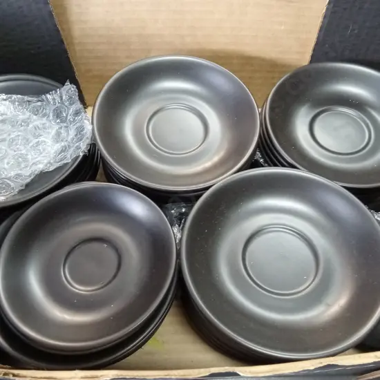 BOX OF TRENTON SAUCERS