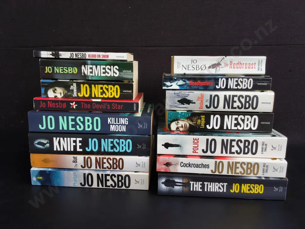 COLLECTION OF JO NESBO BOOKS, 15 PIECES Image 1++