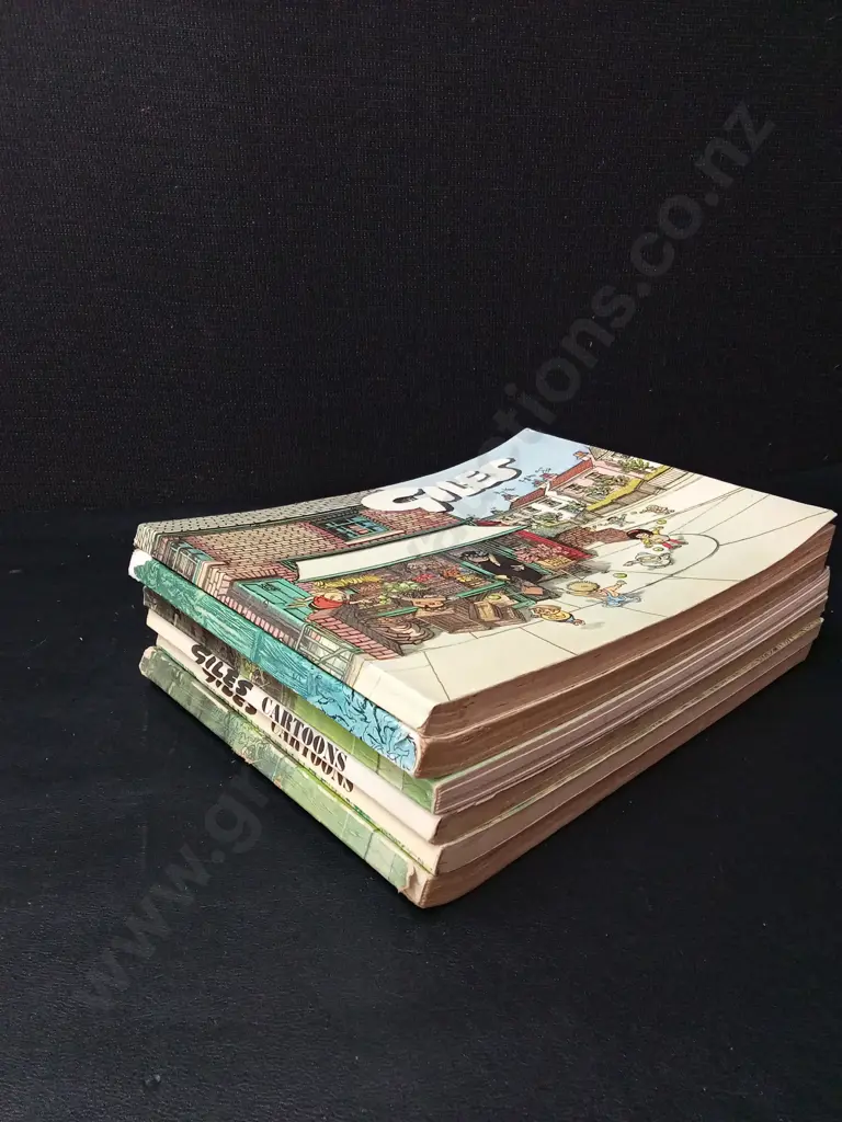 6 VINTAGE GILES BOOKS Image 1++