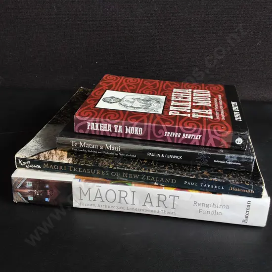 4 BOOKS ON MĀORI ART, HISTORY, AND CULTURE