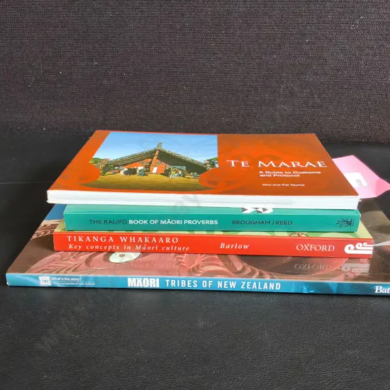 4 BOOKS ON MĀORI CULTURE