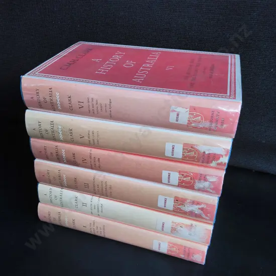 SIX VOLUME SET OF A HISTORY OF AUSTRALIA BY CMH CLARK BOOKS