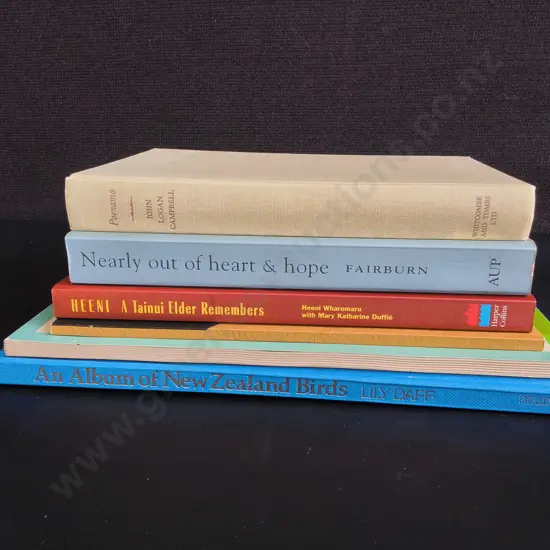 6 NEW ZEALAND BOOKS