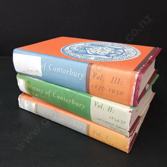 3 BOOKS DURING A CANTEBURY NZ HISTORY TRILOGY