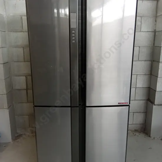 SHARP FRENCH DOOR STYLE FRIDGE FREEZER, H 183CM X W 89CM X D 75CM