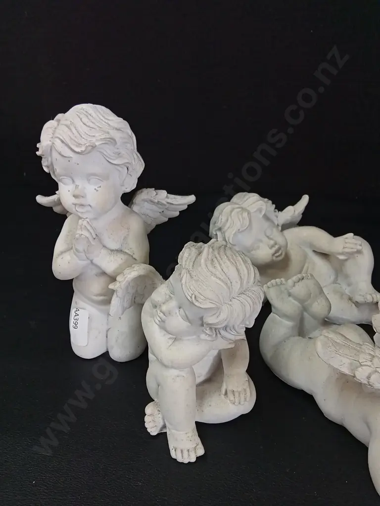 5 ANGEL FIGURINES TALLEST H14CM Image 1++