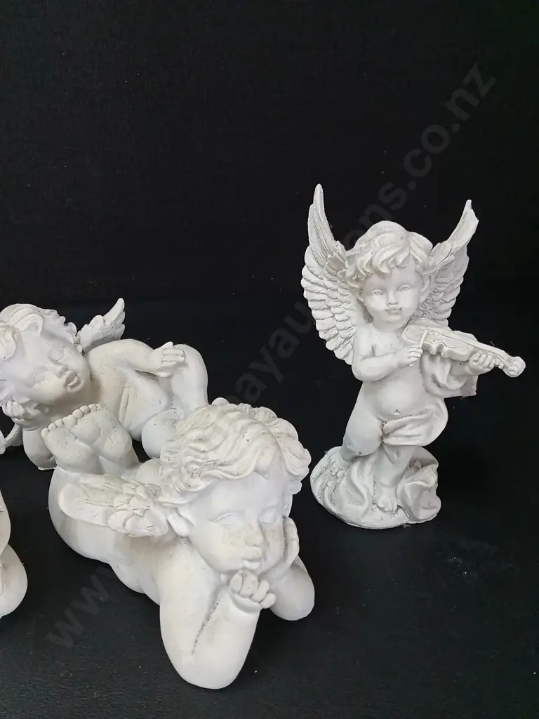 5 ANGEL FIGURINES TALLEST H14CM Image 1++