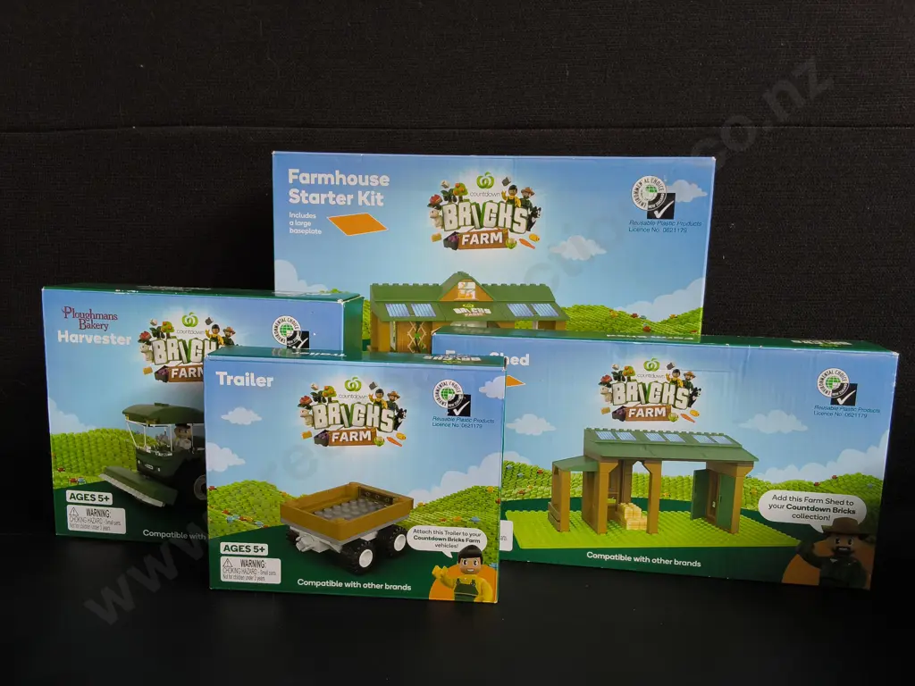 4 BOXES OF WOOLWORTHS BRICKS FARM COLLECTABLE SERIES Image 1++