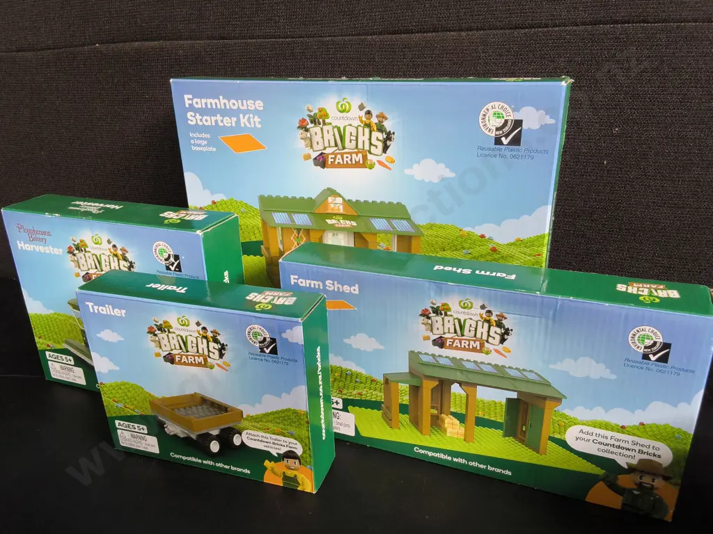 4 BOXES OF WOOLWORTHS BRICKS FARM COLLECTABLE SERIES Image 1++