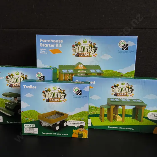 4 BOXES OF WOOLWORTHS BRICKS FARM COLLECTABLE SERIES