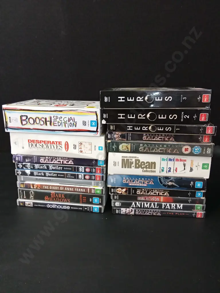BOX OF DVDS Image 1++