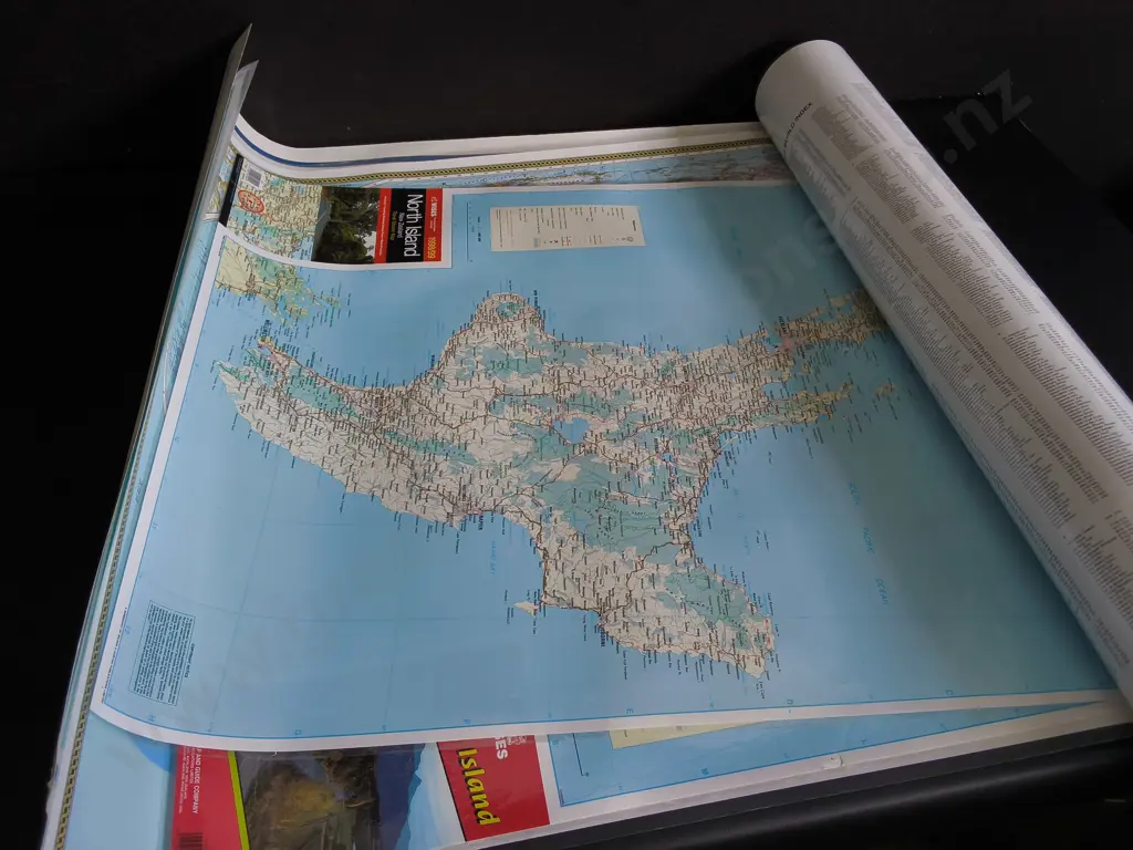 4 LARGE LAMINATED MAP POSTERS Image 1++