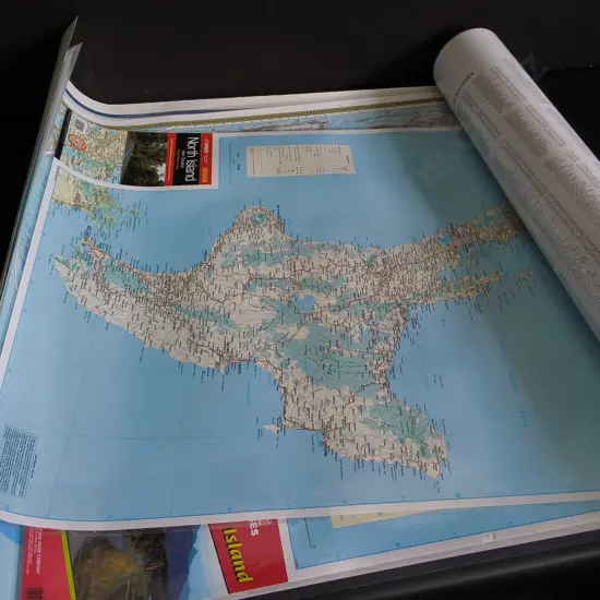 4 LARGE LAMINATED MAP POSTERS