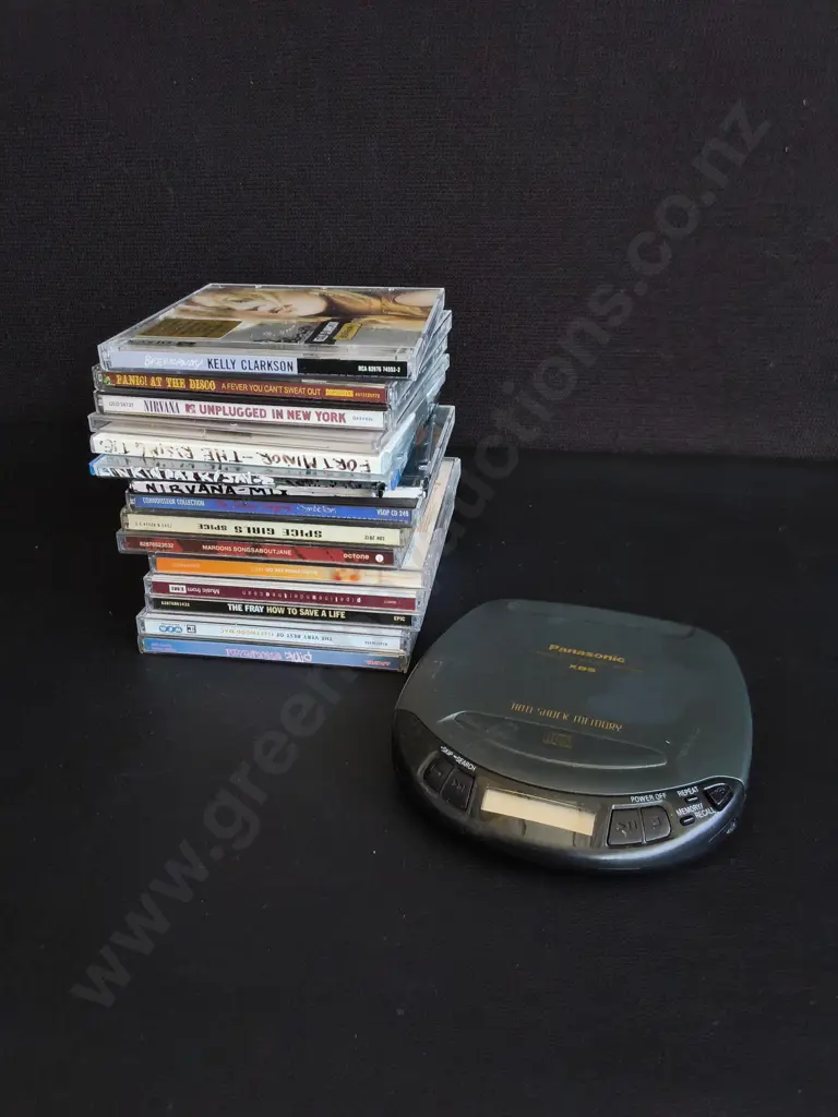 MIX OF CDS AND PANASONIC PORTABLE CD PLAYER Image 1++