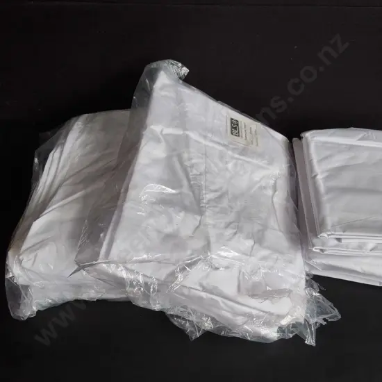 BRAND NEW BED SHEETS, INCLUDING 2 PACKS OF 6 DOUBLE BED FITTED SHEETS