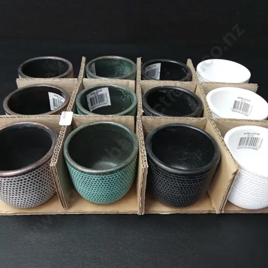 12 BRAND NEW MINI POTS H7CM