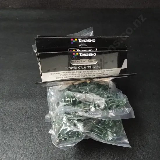 10 TAKASHO ORCHID CLIPS 20 PACKS