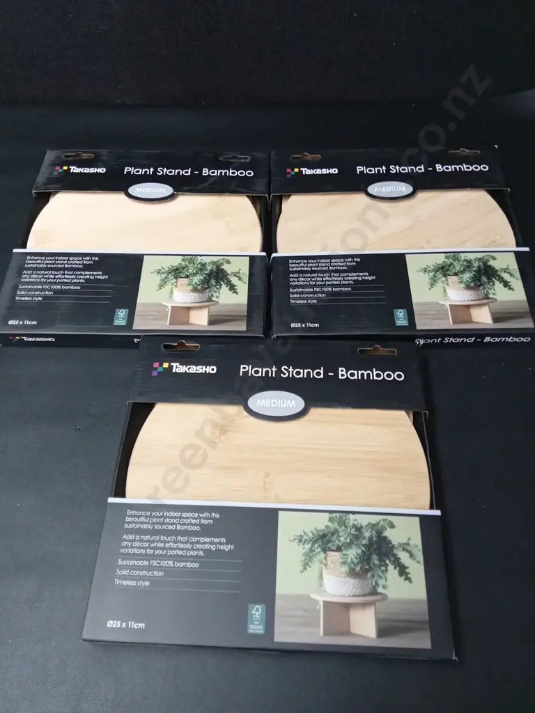 3 TAKASHO MEDIUM PLANT STANDS Image 1++