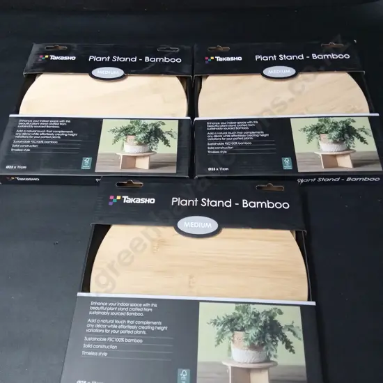 3 TAKASHO MEDIUM PLANT STANDS