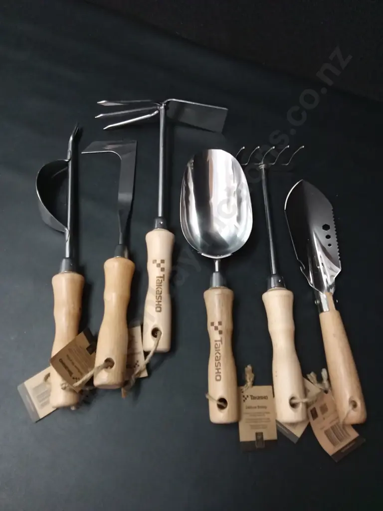 6 BRAND NEW TAKASHO GARDEN TOOLS Image 1++