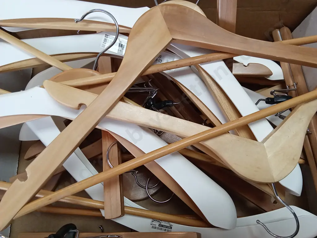 BOX OF IKEA COATHANGERS Image 1++