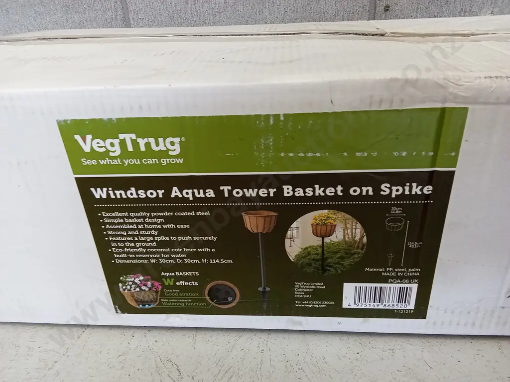 VEGTRUG WINDSOR AQUA TOWER BASKET ON SPIKE, H 115CM Image 1++