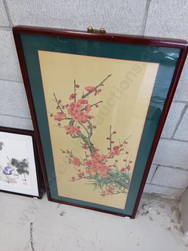 3 FRAMED PIECES OF ART LARGEST 94CM X 50CM Image 1++